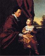 unknow artist Thomas Middleton of Crowfield and His Daughter Mary Spain oil painting artist